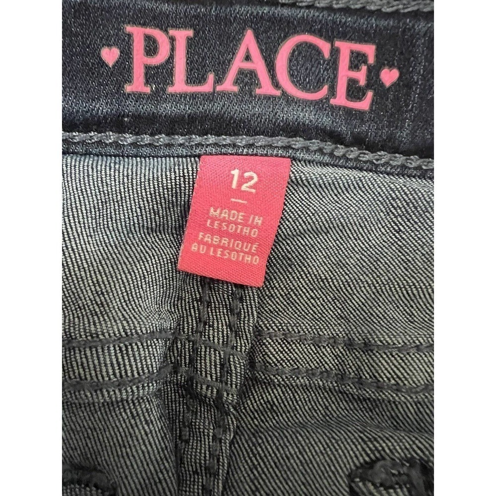 girls‎ children’s place skimmer Blue Jean shorts Size 12 - Picture 5 of 7